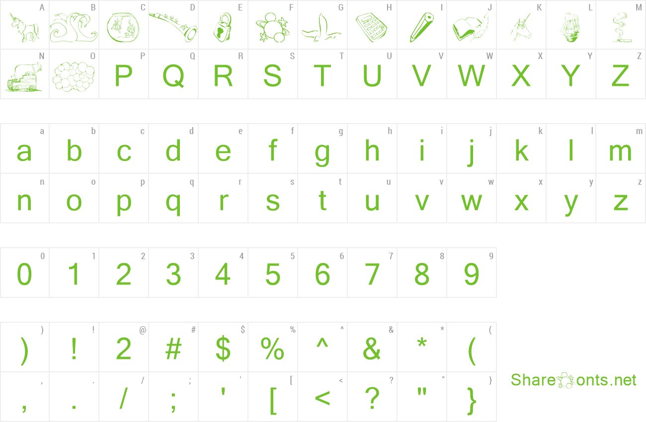 Font KR Katlings Fourteen preview